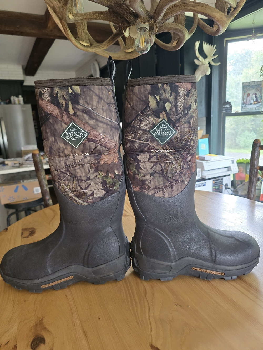 Muck Boot Co. Men's Insulated Woody Max Camo Hunting Boots - Brown/Green Men 10